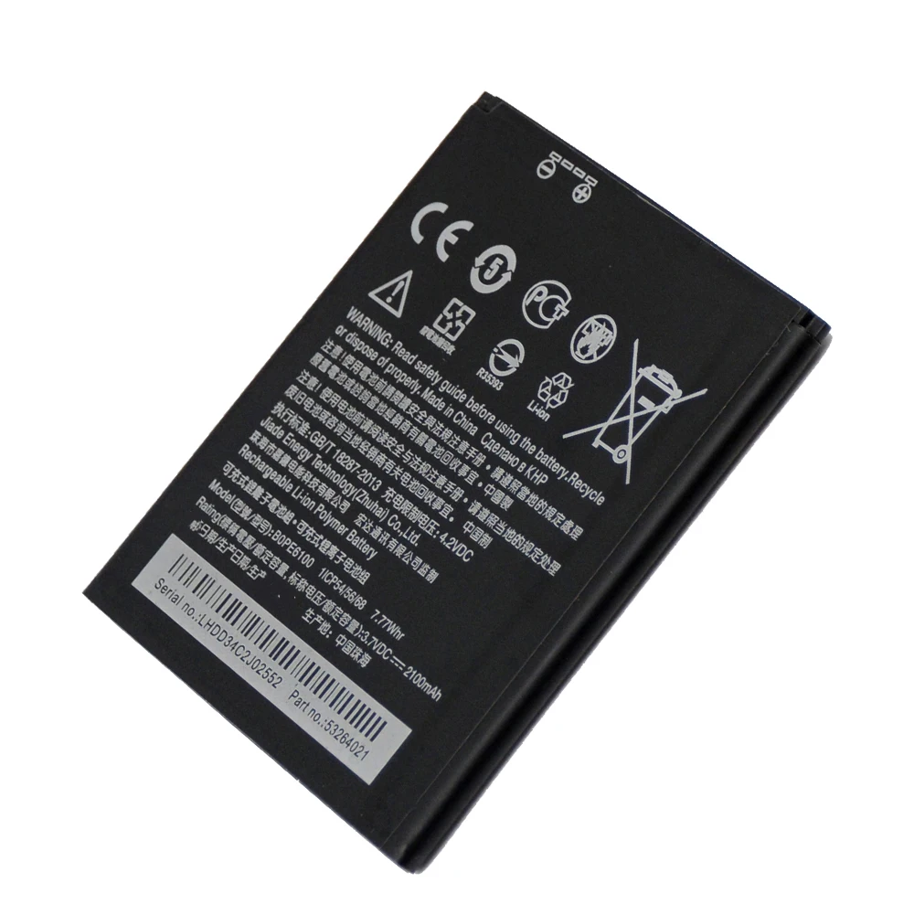 100% новый аккумулятор B0PE6100 для HTC Desire 620 620G D620 D620h D620u 820 Mini D820MU A50M BOPE6100 2100 мАч высшего