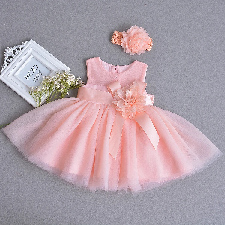 Комплект из 2 предметов платье для крещения маленьких девочек на крестины с