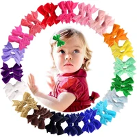 40pcs baby girls 2 inch bows clips 2 velvet hair bows fully lined hair clips hair accessories for baby infant toddlers kids chi