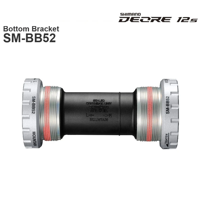 Задний кронштейн SHIMANO ALIVIO SM-BB52 DEORE M6100 Series резьбовой HOLLOWTECH II 68/73 мм ширина корпуса