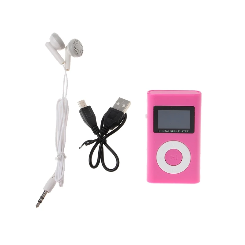 

MX-809 Mini USB Support 32GB TF Card LCD Screen Music Digital MP3 Player R58A