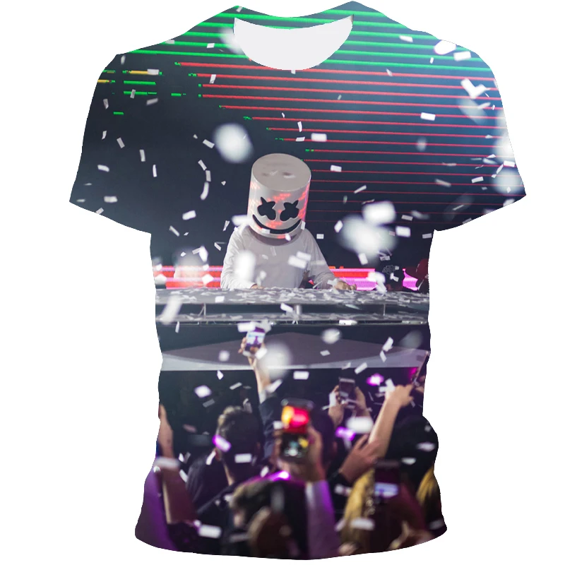 

The latest Korean version of the warm smiling face 3D T-shirt in 2021, hip-hop funny smiling face summer round neck short-sleeve