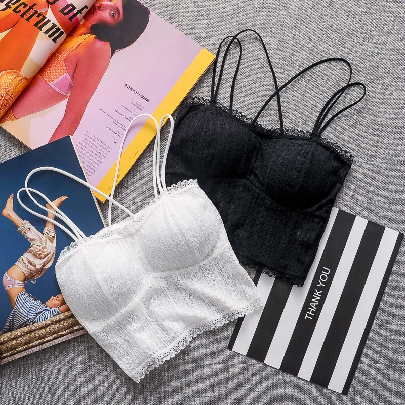 

2020 fashion lace sexy bra Women Push Up Bra Seamless Bras Fitness Tops Brassiere Female Tube Top Underwear Bralet