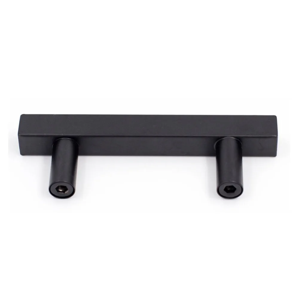 1 Pack Kitchen Cabinet Handles J22BK Square T Bar Stainless Steel Drawer Handles Cabinet Hardware Cabinet Pulls Cabinet Knobs