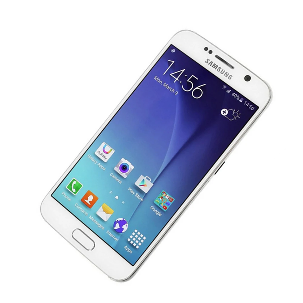 Samsung Galaxy S6 Duos с двумя SIM-картами 3 Гб ОЗУ 32 ПЗУ восьмиядерным процессором Android