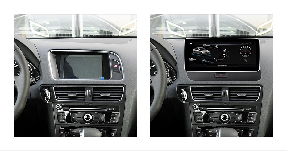 Автомагнитола 10 25 дюйма/12 3 дюйма 4 + 64 ГБ Android GPS-навигатор для Audi Q5 2009-2017 |