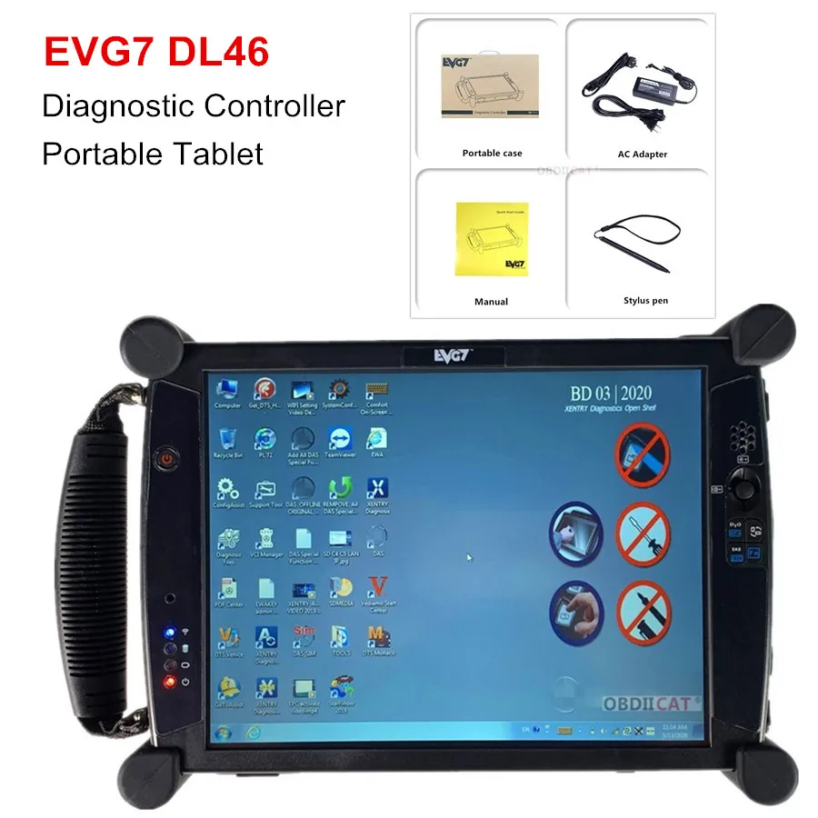 EVG7 DL46/HDD500GB/DDR8GB/4GB/2GB диагностический контроллер планшетный ПК DL46 предназначен для