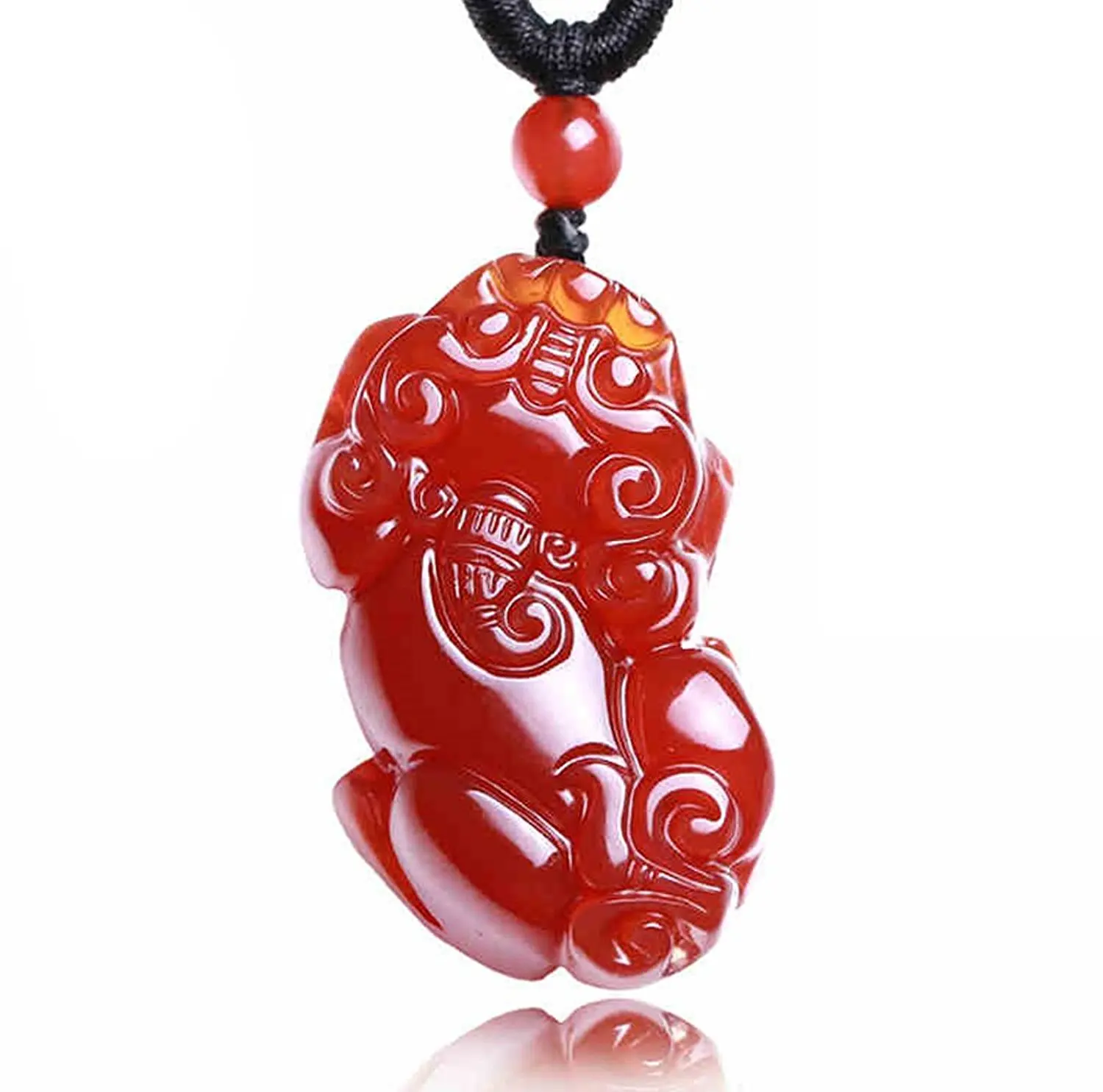 LETSFUN дневная подвеска Храбрые войска Кирин Аму зло натуральный Агат Дракон