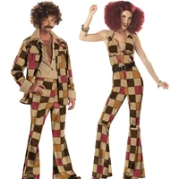 umorden 70s mens disco sleaze ball costume womens boogie babe costumes for couple halloween party carnival fantasia cosplay