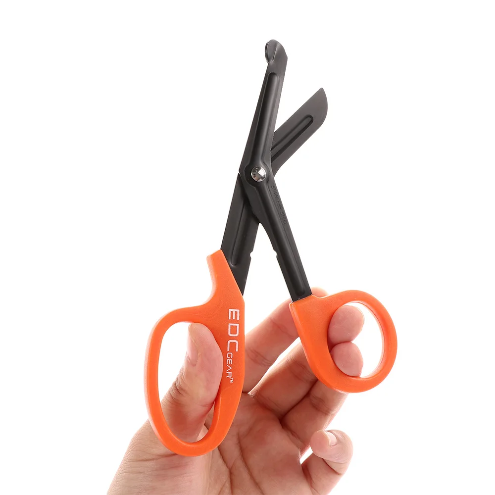 18.3cm EMT EDC Tactical Multi Function Rescue Scissor Trauma Gauze Emergency Aid Shear Home Utility Camp Outdoor Tools - купить по