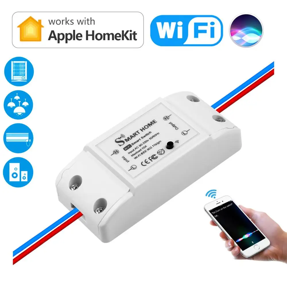 

Умный выключатель для лампы с поддержкой Wi-Fi и голосового управления
