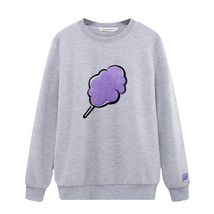 

Kpop girl's generation taeyeon same marshmallow printing o neck hoodies unisex fashion o neck pullover sweatshirt