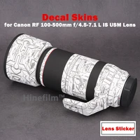 rf100 500 lens sticker premium decal skin for canon rf 100 500mm f4 5 7 1 l is usm lens anti scratch cover film wrap sticker