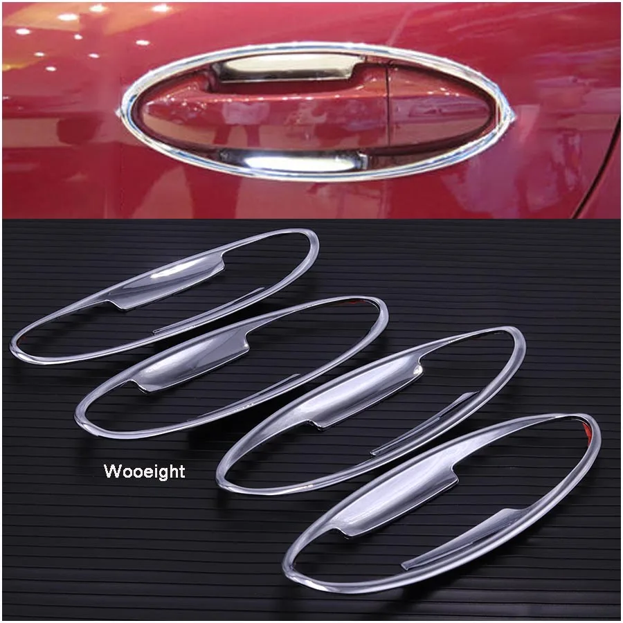 

4 шт., защитные наклейки на дверную ручку автомобиля для Ford Fiesta 2009-2015