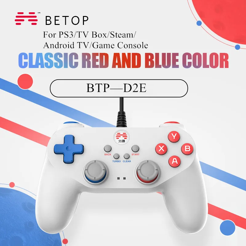 BETOP USB игровой контроллер для PS3 Raspberry PI PC Android TV Box Steam игровая консоль Мини ПК
