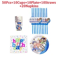 20304050pcs beyblade burst birthday party disposable tableware cup plate kids favors toys decoration baby shower supplies