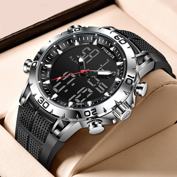 2022 LIGE New Men Watch Dual Display Sports 30M Waterproof Digital Watches Wristwatch Quartz Watch for Men Relogio Masculino+Box-36757