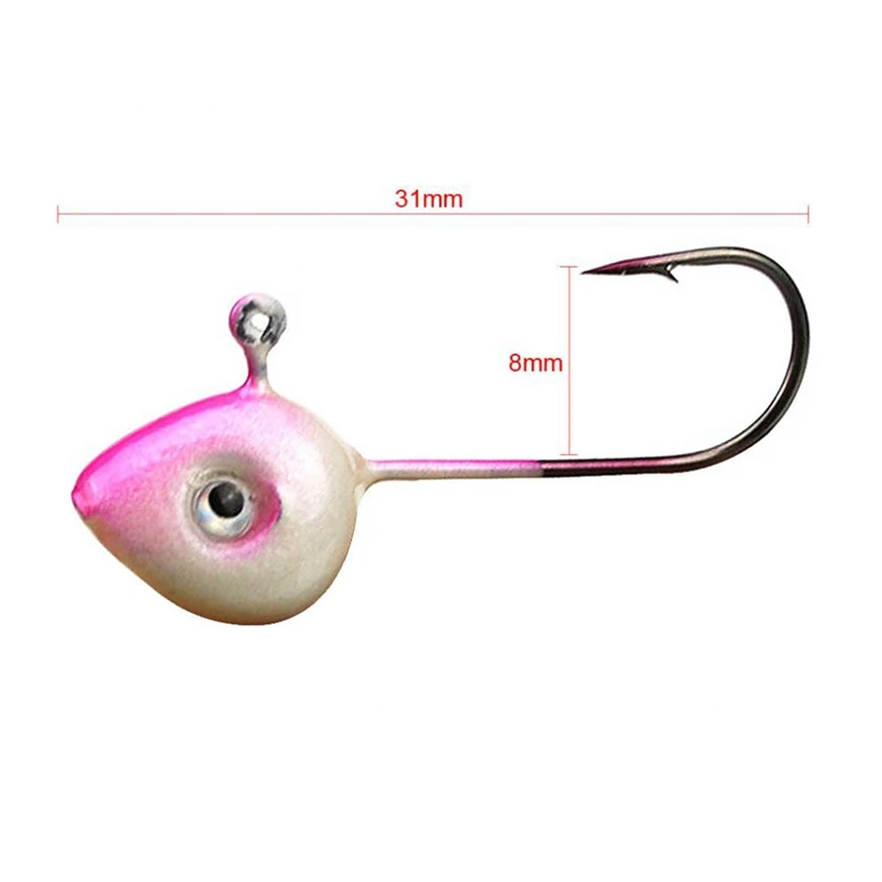 В форме рыбы голова свинцовая рыболовная джиг один крючок набор Мягкая приманка