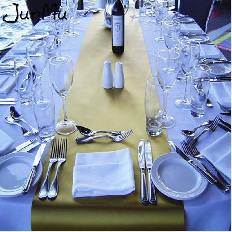 5 шт. атласные настольные дорожки для свадебной вечеринки декор мероприятий