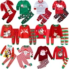 Осенние новые детские комплекты, рождественские пижамы, Детская одежда для мальчиков и девочек с изображением Микки Мауса, детская одежда для сна, Рождественский Комплект для сна для отца