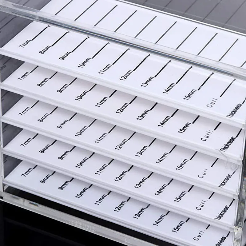 5 слойная коробка для хранения накладных ресниц органайзер макияжа акриловая