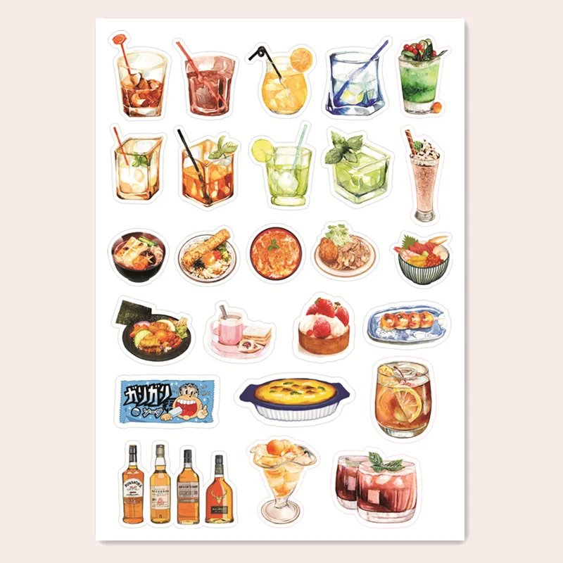 2019 винтажная китайская наклейка для пищевых продуктов набор скрапбукинга альбом