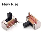 100 шт. 3-контактный PCB 2 позиции 1P2T SPDT Миниатюрный скользящий переключатель, Боковая ручка SK12D07VG4