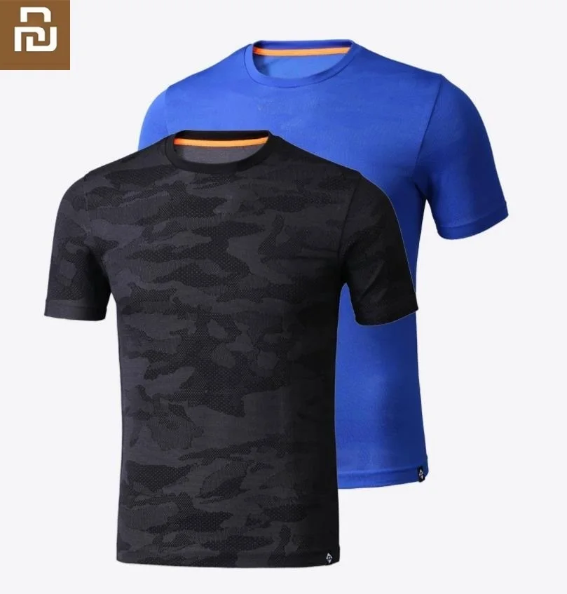 Youpin Мужская футболка с коротким рукавом быстросохнущее эластичное летнее