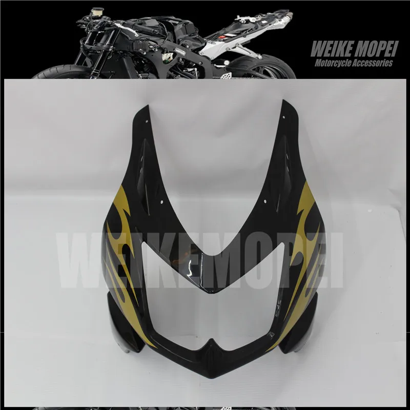 

Black flame Front Upper Fairing Headlight Cowl Nose Panlel Fit For Kawasaki Ninja250R EX250 2008 2009 2010 2011 2012