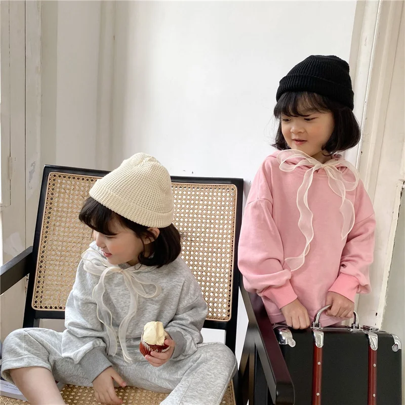 

Girls Sports Clothes Set Spring Baby Girls Cotton Clothing Long Sleeve Hooded Tops And Pants Kids Children 2pcs Clothes Outfits