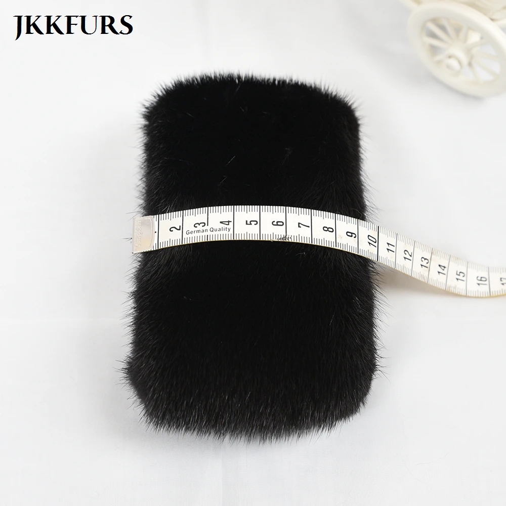 

2020 New Arrivals Real Mink Fur Cuff Fashion Style Natural Fur Cuffs For Parka Coat Wrist Cuffs Thick Fur S7835