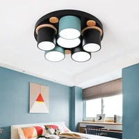 nordic modern minimalist creative round led ceiling lamp factory direct sales living room bedroom macaron lamp