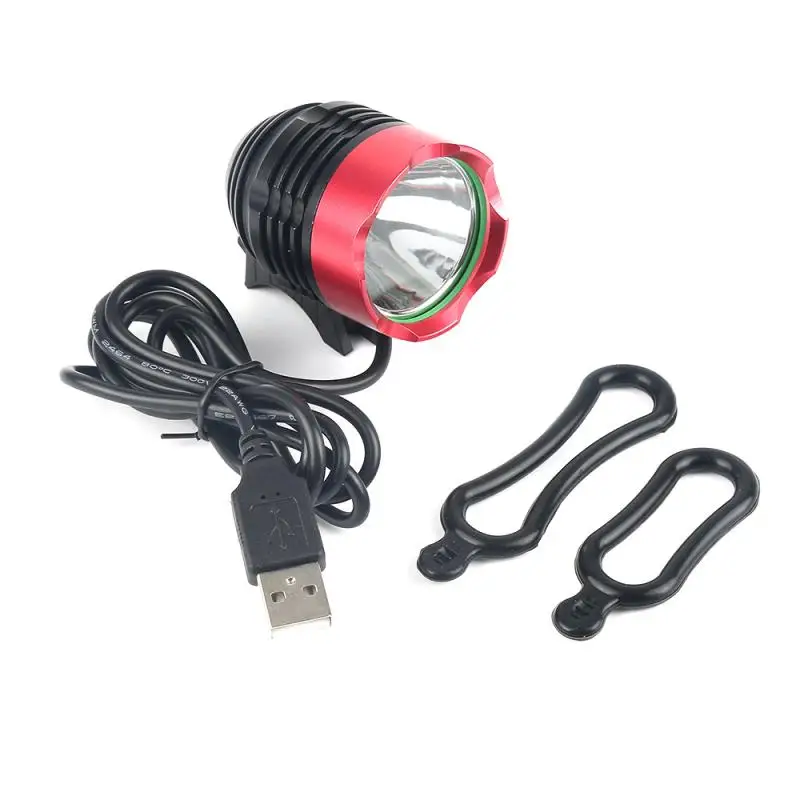 LED Bike Front Lights USB Powered Rechargeable Lamp With Silicone Straps Bicycle Accessories | Спорт и развлечения