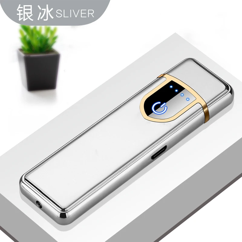 5 Encendedor гравировка буквы цифровой настраиваемый USB Elctronic зарядка Зажигалка сенсорный ветрозащитный Smok сигареты классический - Цвет: 5