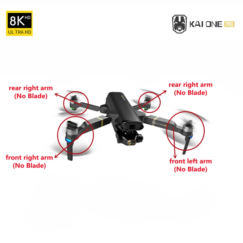 

Запасные части для радиоуправляемого дрона KAI ONE Pro 8K DGPS, передний и задний рычаг с приспособлением для замены двигателя, 2021