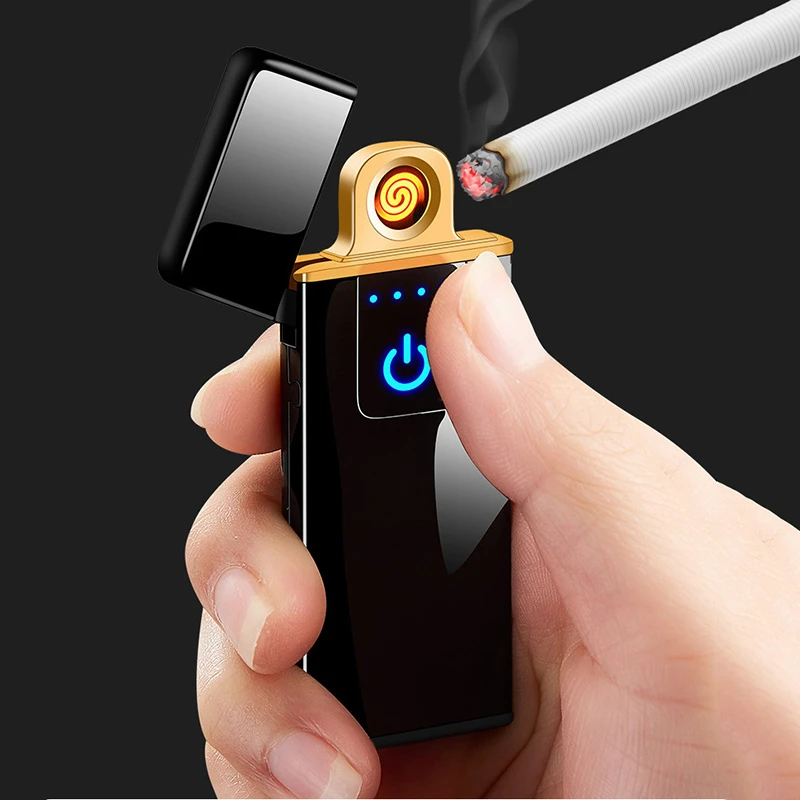Необычная электрическая плазменная зажигалка с usb ультратонкая перезаряжаемая