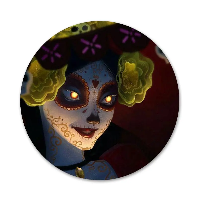 Значки с мексиканскими черепами диаметром 58 мм для фотографий | Дом и сад