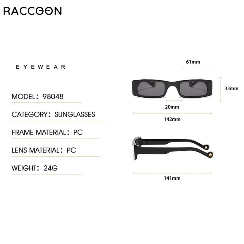 Солнцезащитные очки женские прямоугольные в готическом стиле стимпанк UV400 для