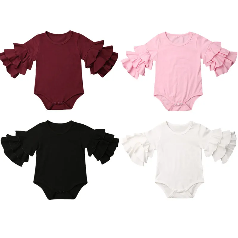 Pudcoco в наличии США Одежда для новорожденных девочек 0-18 месяцев многослойное боди