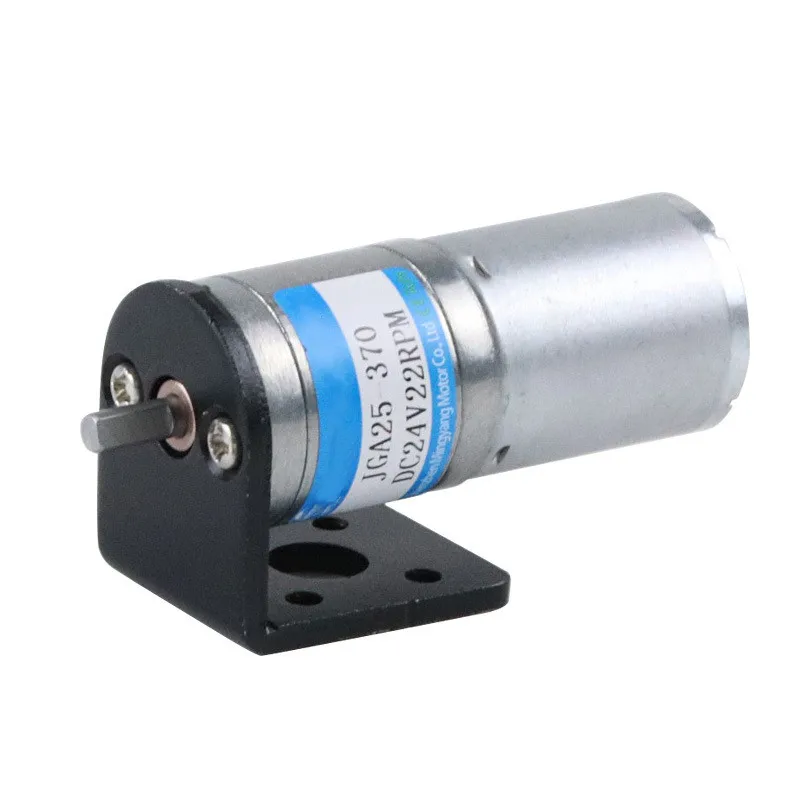 1 шт. JGA25-370 миниатюрный DC мотор-редуктор 6v12v24v матовый низкая скорость высокий