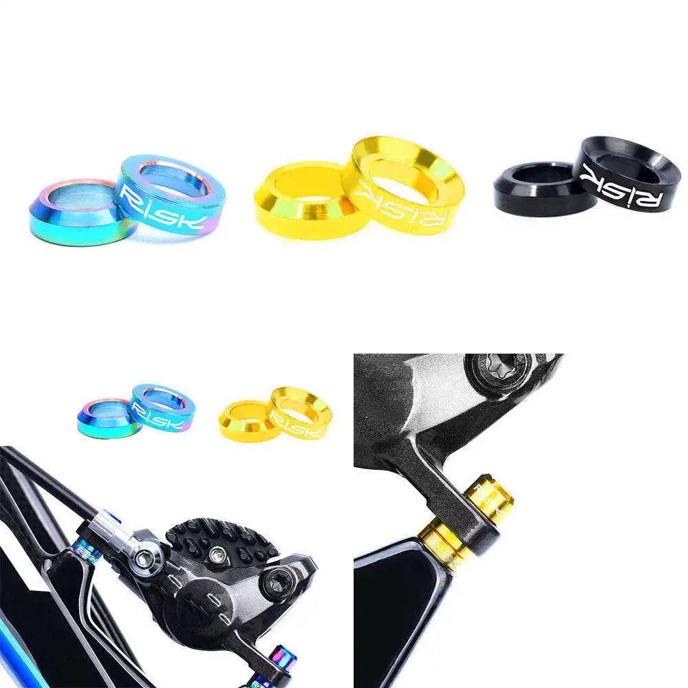 4 шт MTB BMX велосипед титановый M6 вогнутая и выпуклая шайба разделитель для