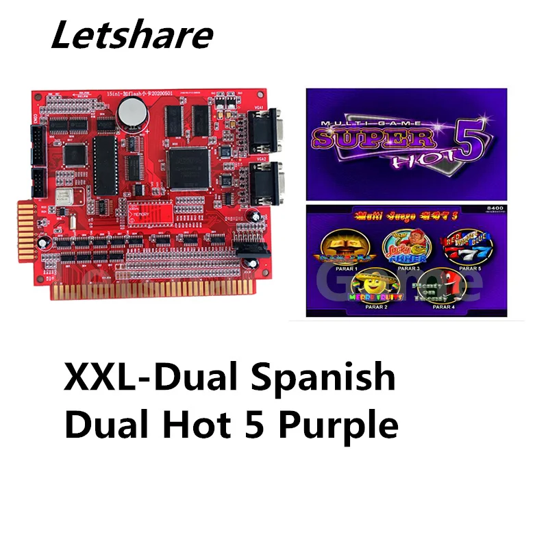 

3D машина Испанская версия Dual Hot 5 Purple Multi Slot Game Board