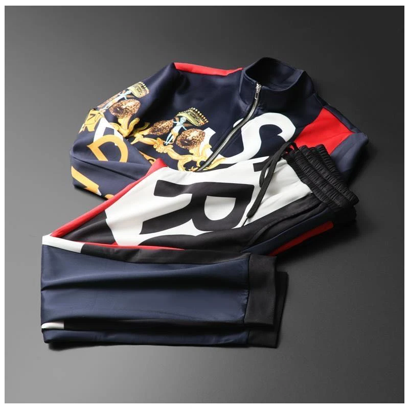 

2020 European and American new luxury autumn sweater sports suit long-sleeved trousers high-end leisure sports two-piece suit