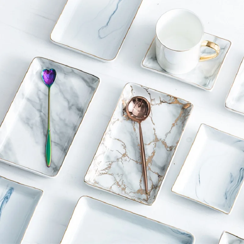 Скандинавские керамические лотки для хранения креативные минималистичные