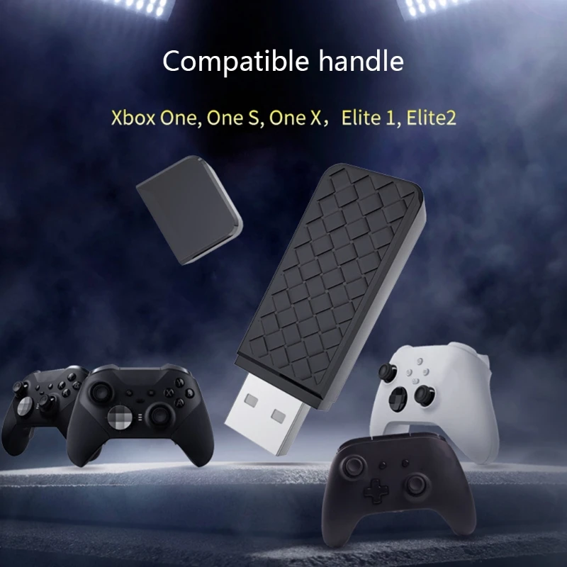 

Y1AE для-X-box One S/X Elite1/2 игровой контроллер для ПК беспроводной адаптер USB приемник для Win 7/8/10 ноутбуков ПК