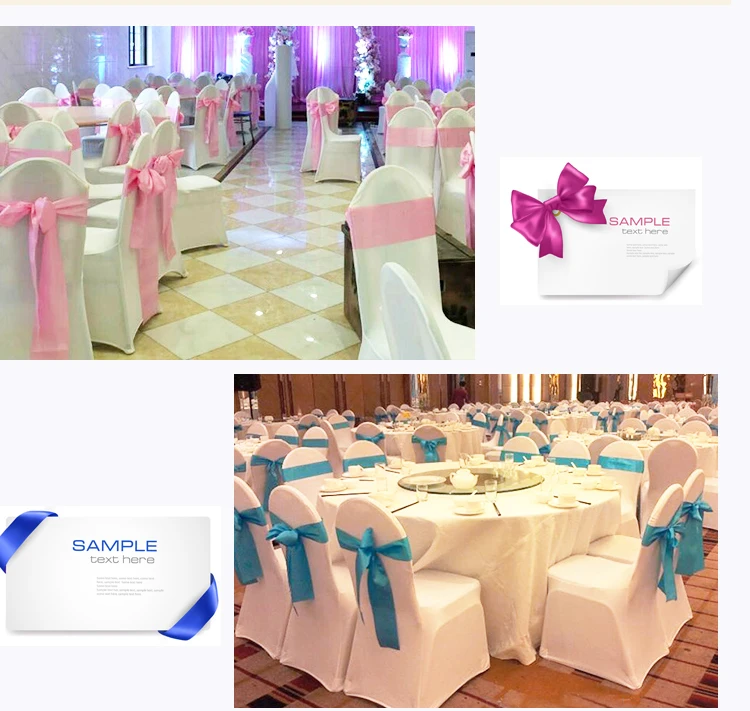 25 метров/рулон шелковые атласные ленты DIY для свадебных стульев подарок на