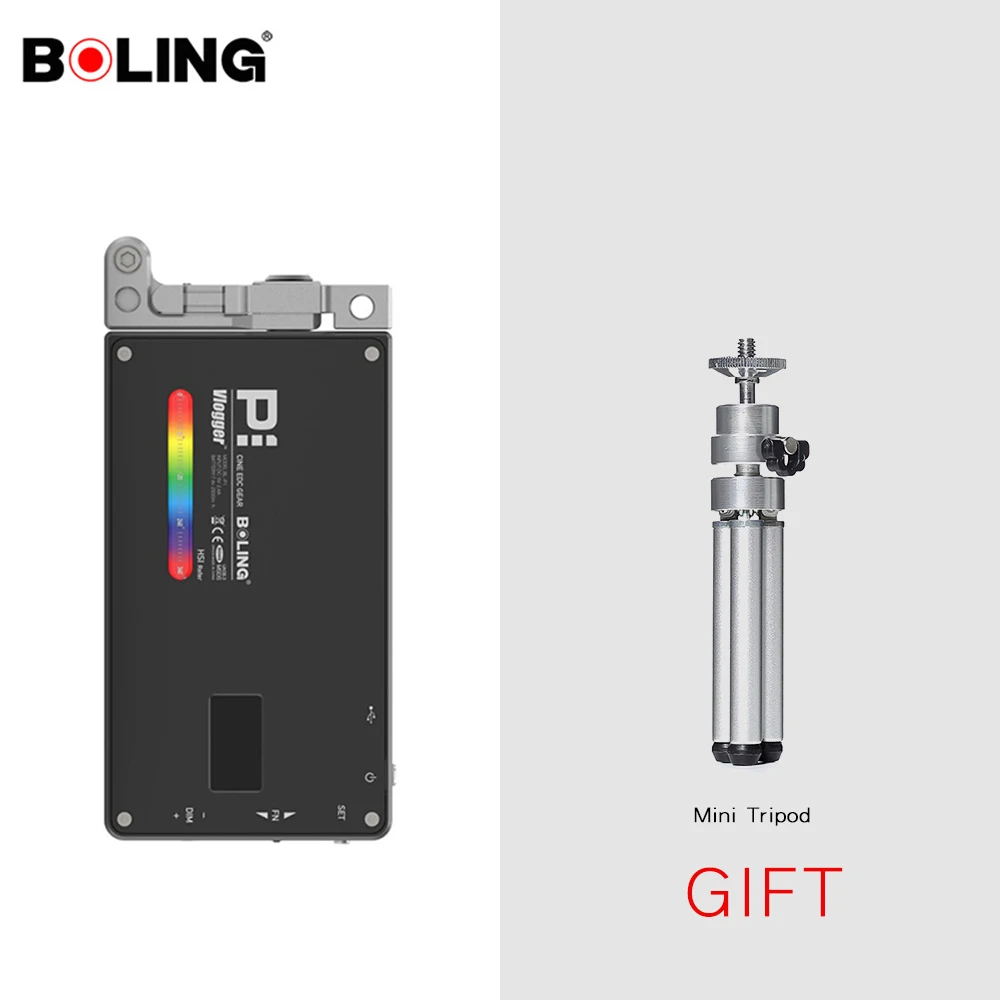 Kit 1 Boling BL-P1 RGB P1 2500 K-8500 K светодиодный светильник с регулируемой яркостью для видеостудии DSLR камера светильник для Vlogging Live - Цвет: Kit 1