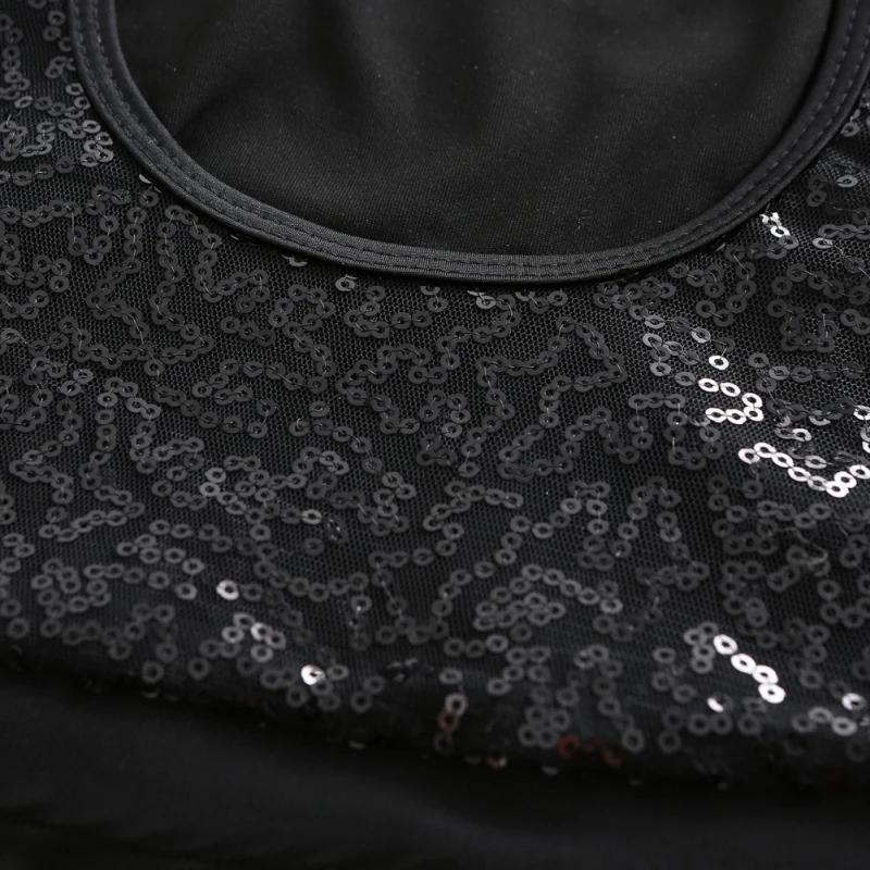 

Girl Ballet Dance Costumes Gymnastics Leotard Ballet Performance One-Piece Sleeveless Sequins Long Skirt Accessories