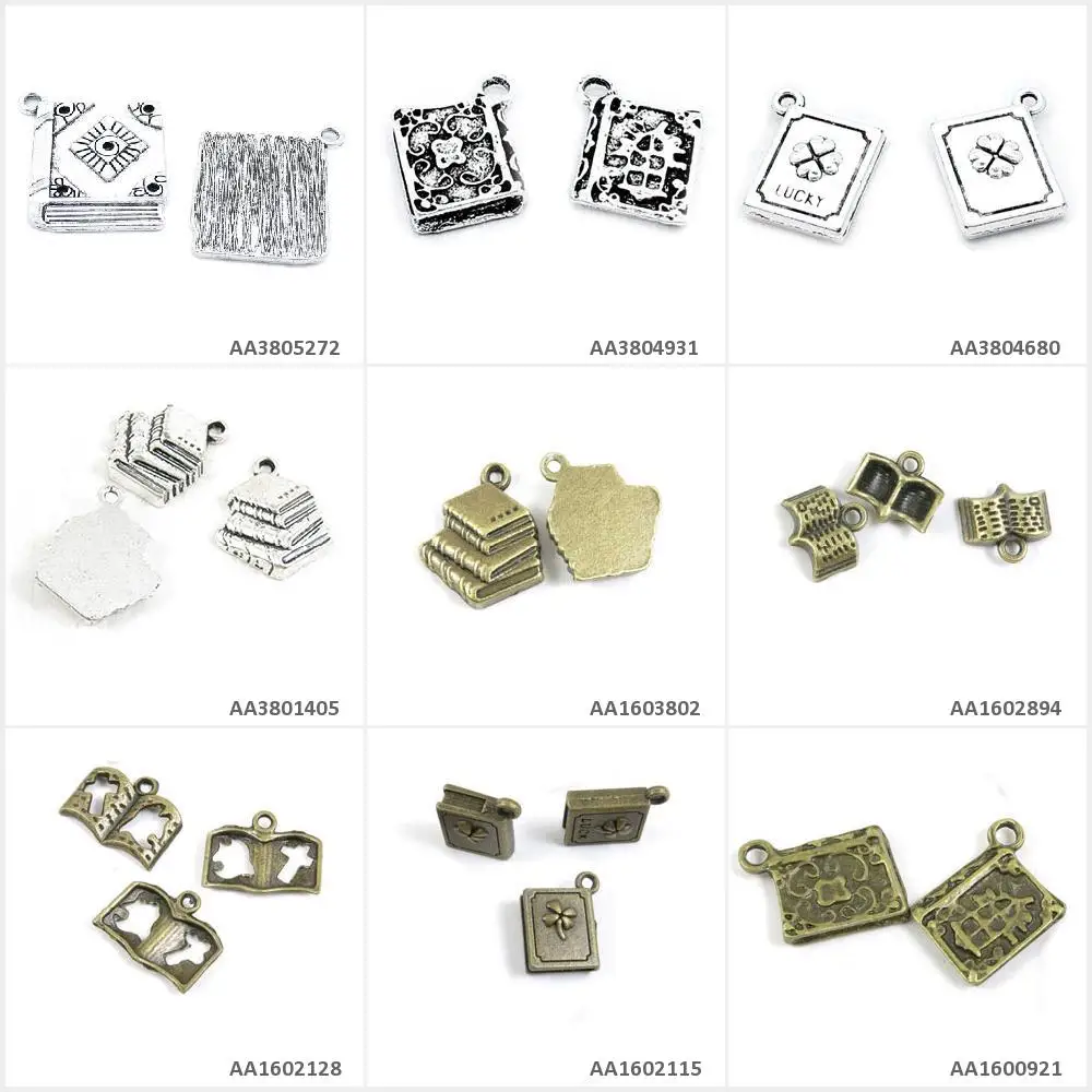 Античный бронзовый Серебристый покрытием Подвески для изготовления украшений