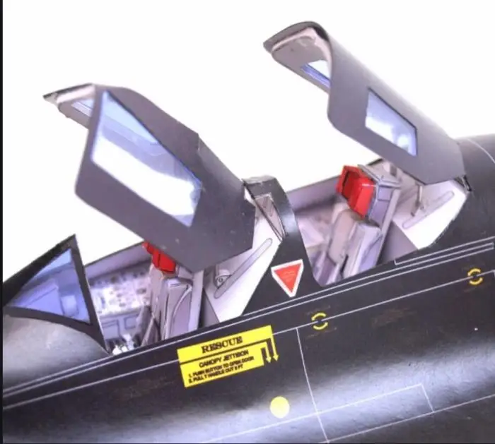 1/32 нам RS 71 Дрозд истребитель с 10 шт. 0 5 мм серый картон 3D Бумага модель DIY